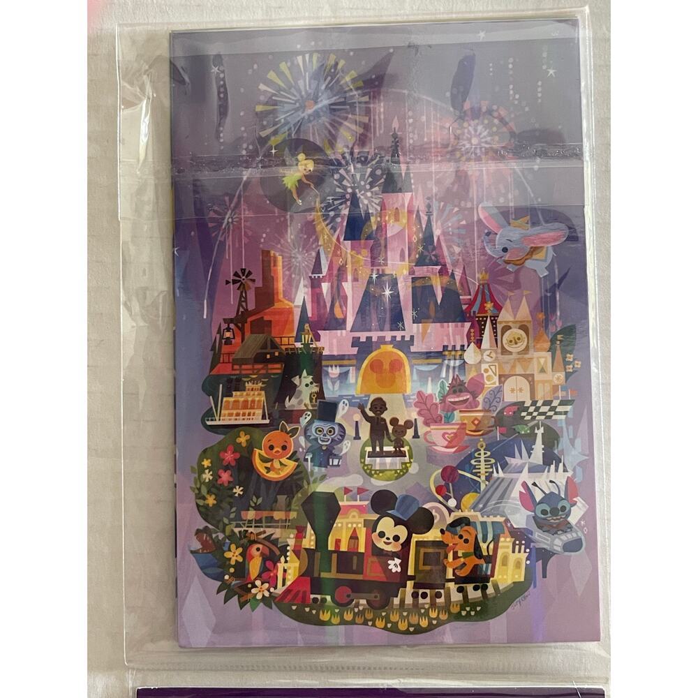 NWT Disney Joey Chou Magic Kingdom 5 set Postcards